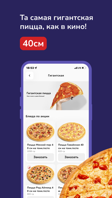 Сити Пицца - Заказать пиццу iPhone screenshot 5 - Food & Drink app