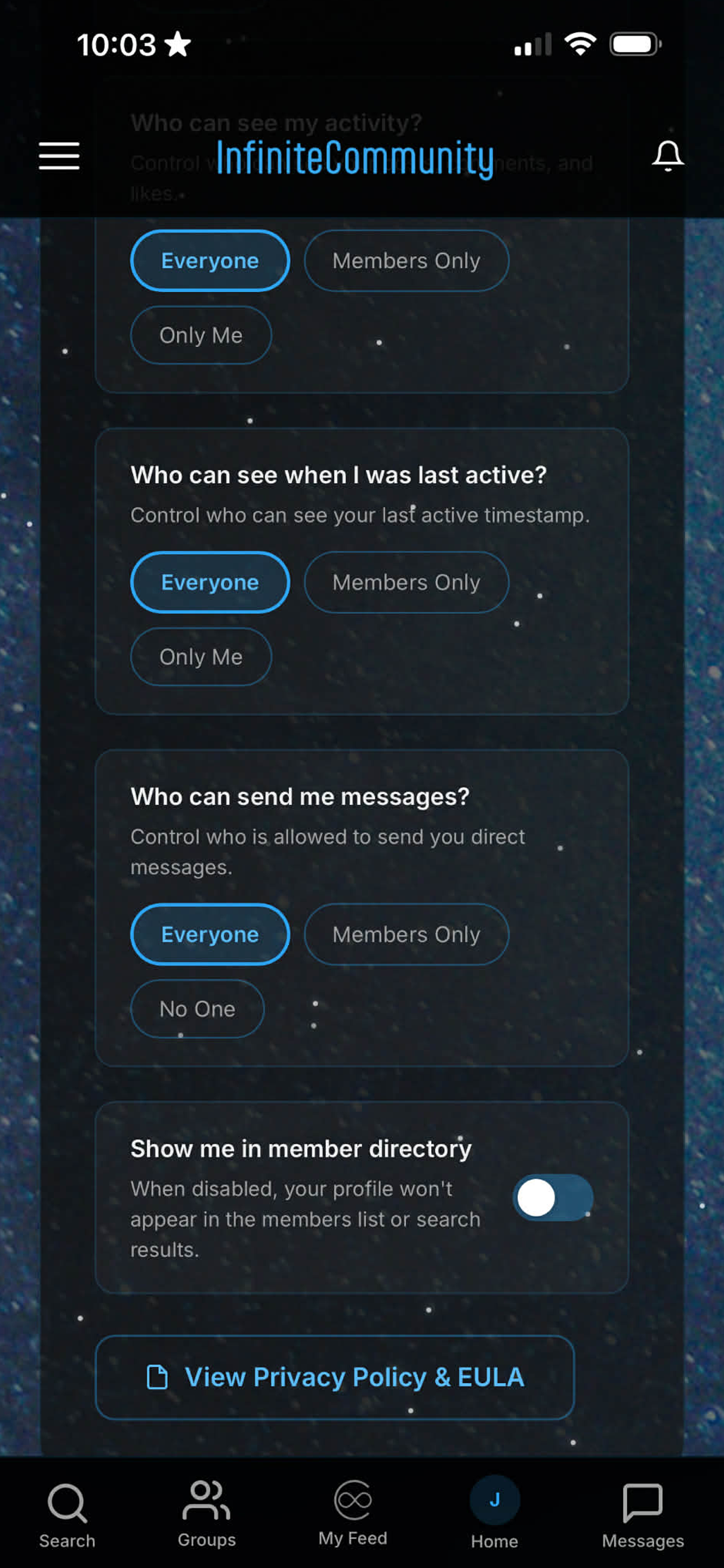 InfiniteCommunity screenshot 4