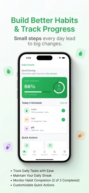 Daily Habit Tracker & Reminder screenshot 1