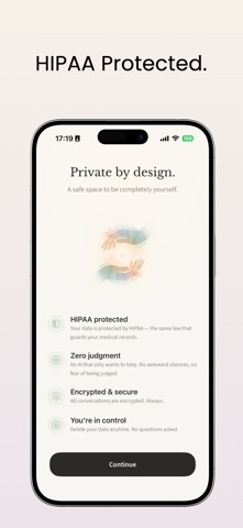 Sonia: AI for Mental Health iPhone screenshot
