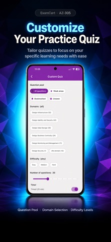 AZ-305 Exam Prep 2026 screenshot