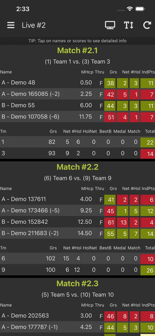 Screenshot #1 pour League Golfer