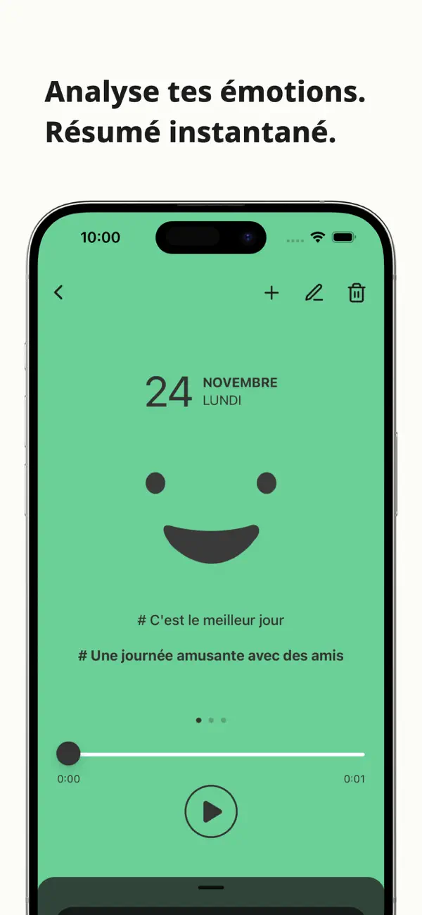 Screenshot #3 pour Murmure – Journal Vocal