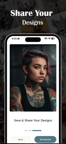 Tattoo Design App - TAT2 Crew screenshot