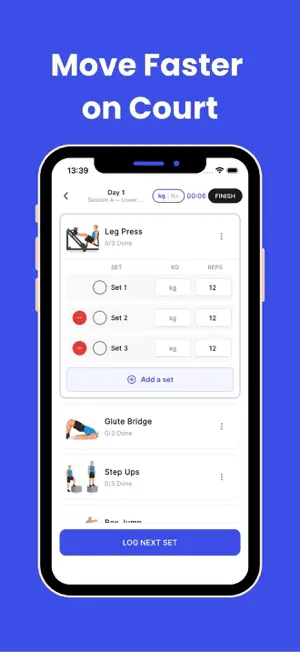 Tennis Fitness Gym Workouts screenshot 2