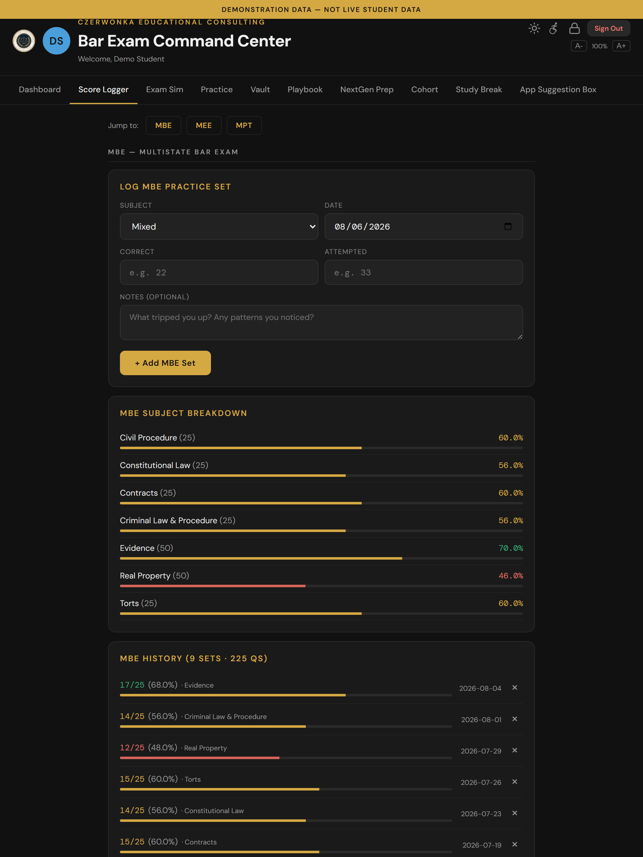 Bar Exam Command Center screenshot 8