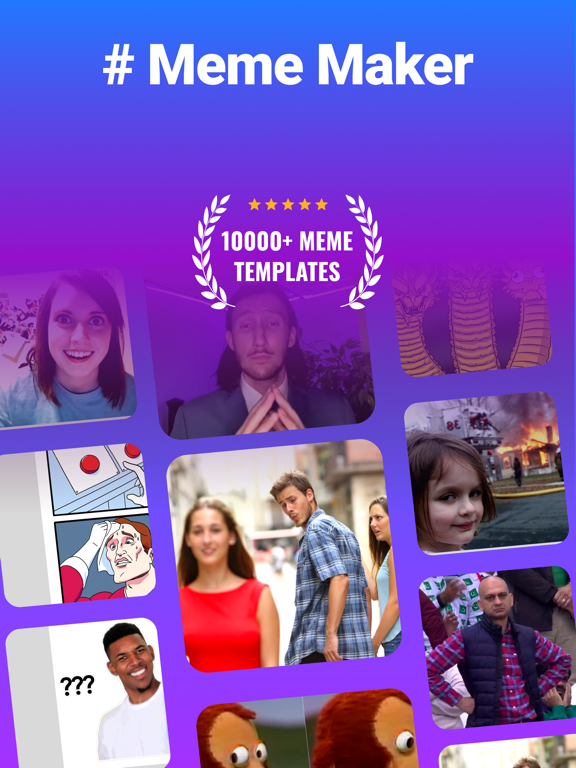 Meme Maker : Create Memes iPad screenshot 1 - Graphics & Design app