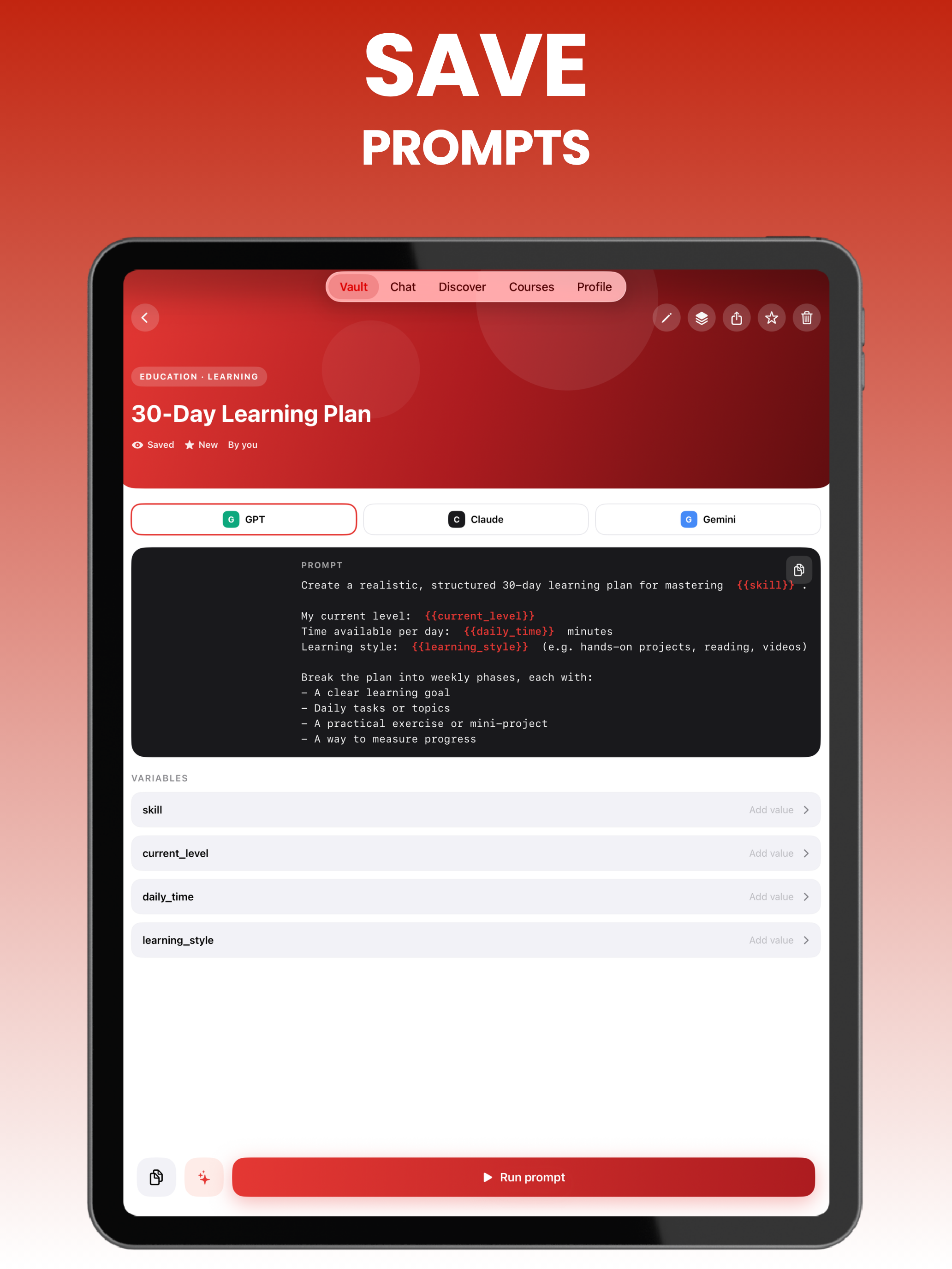 AI Prompt Manager: Vault screenshot 8