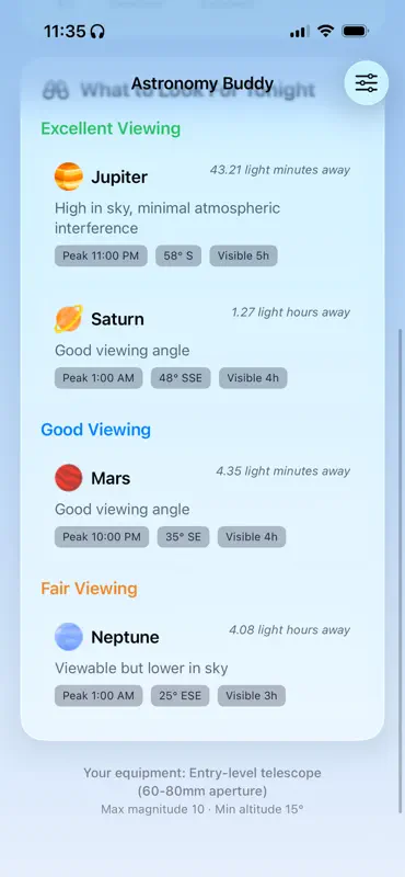 Astronomy Buddy screenshot 6 of 9