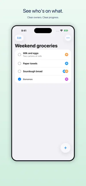 Clanly: Shared Family Lists screenshot 2