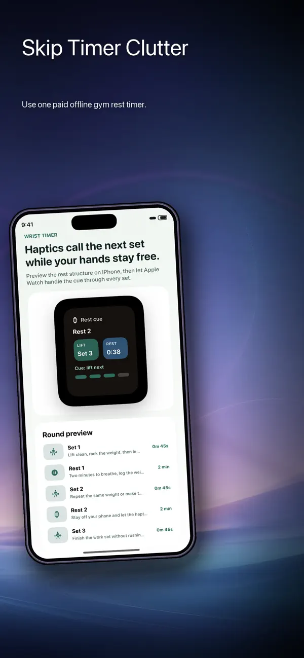 Screenshot #3 pour Strength Rest Watch