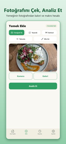 KaloriM: Kalori Sayacı, Diyet screenshot 2