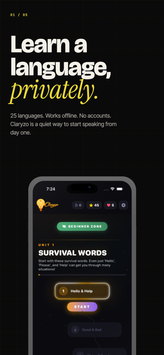 Claryzo - Learn Language Screenshot 1 of 5