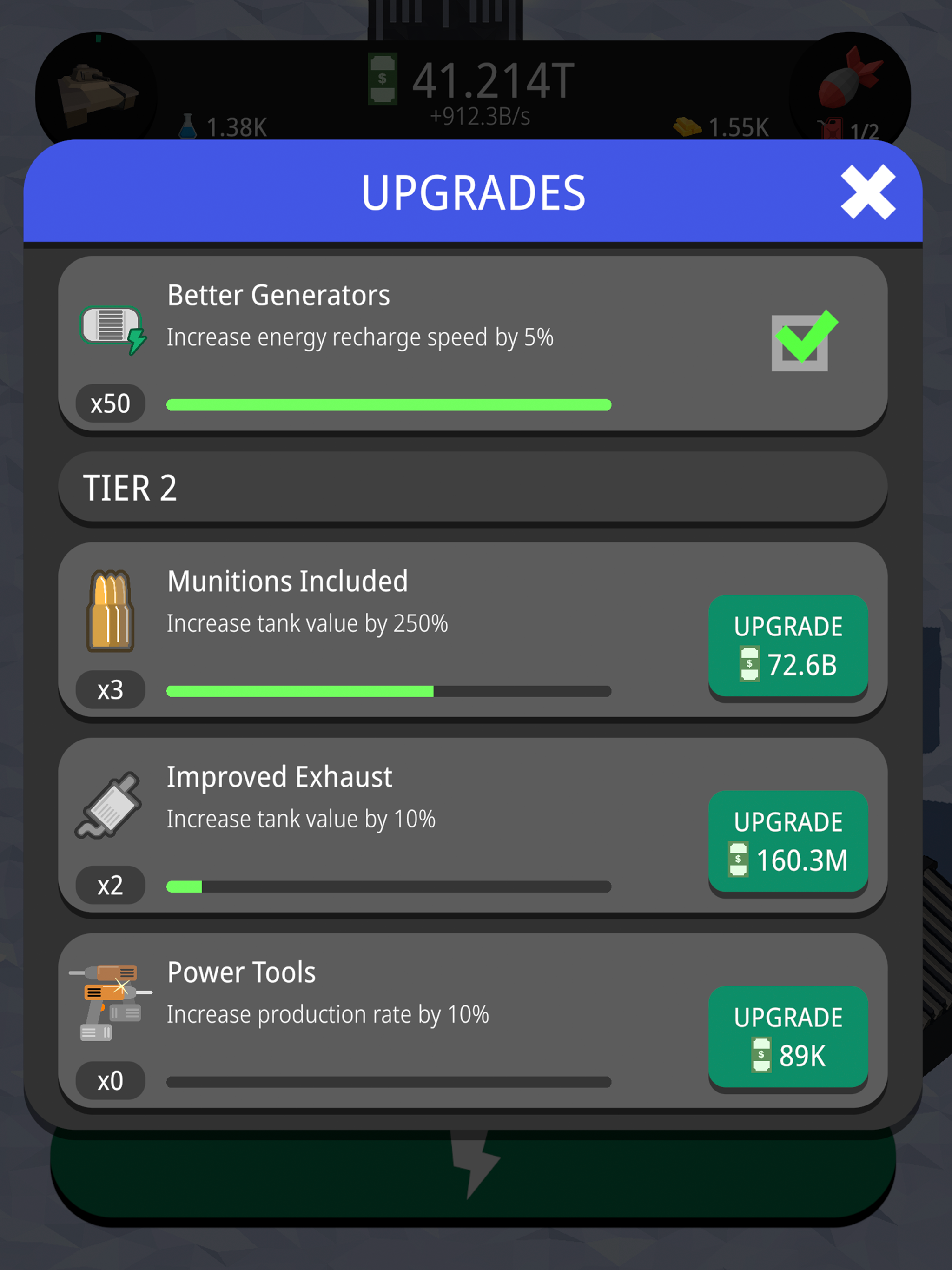 Idle Tanks: War Factory