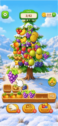 Gift Triple - Fruit Match Game iPhone screenshot