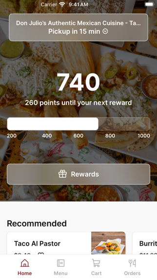 Don Julio’s Authentic iPhone screenshot 1 - Food & Drink app