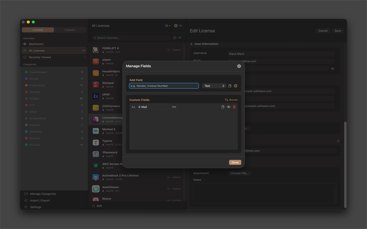 LicenseManagerPro screenshot 20