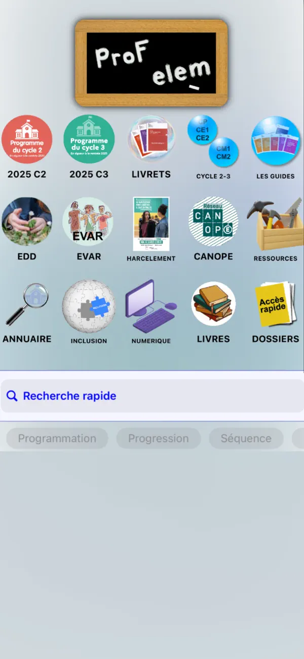 Screenshot #1 pour Prof-elem