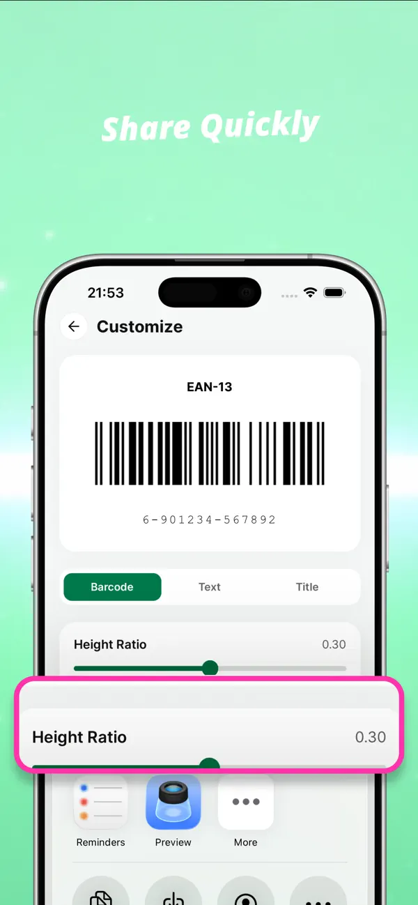 #5. Barcode Generator & Reader (iOS) От: 迪飞 施