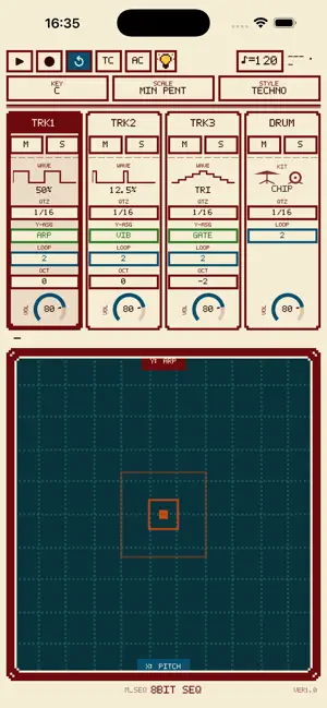 M_SEQ - 8bit Sequencer screenshot 3