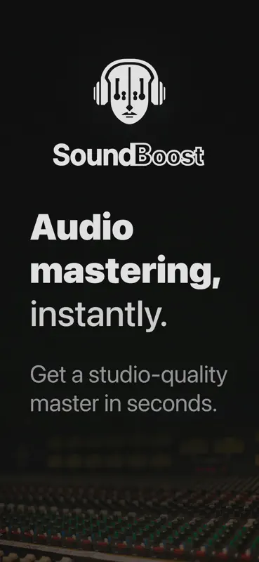 Audio Mastering - SoundBoost screenshot 1 of 8