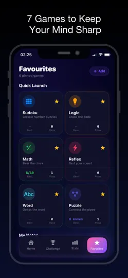 Скриншот Brain Games For Adults на iPhone 5