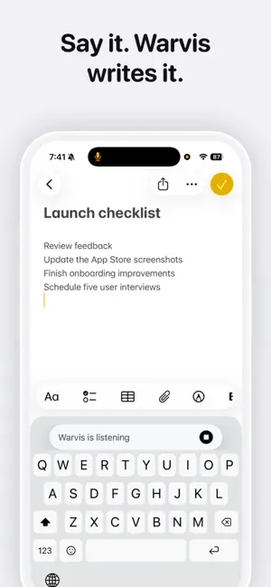 Warvis: AI Agent Keyboard screenshot 3