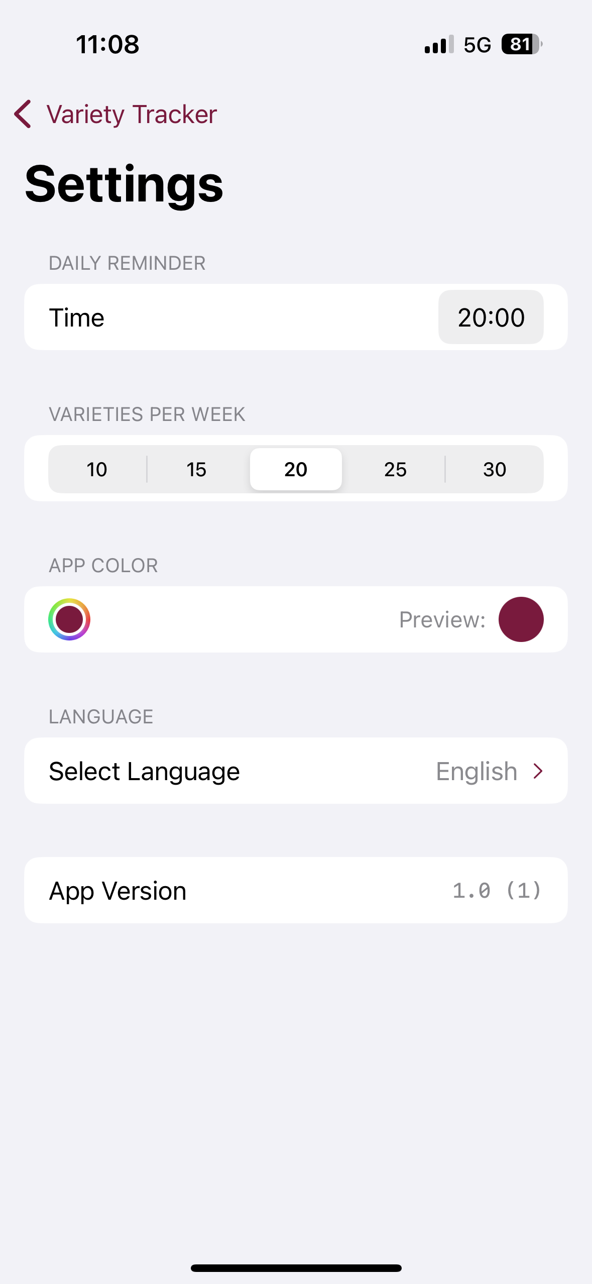 VarietyTracker screenshot 10