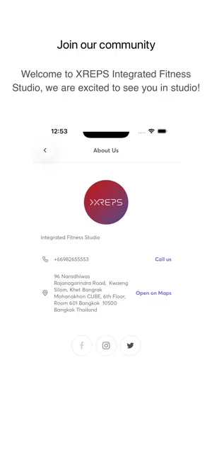 XREPS Integrated FitnessStudio screenshot 1