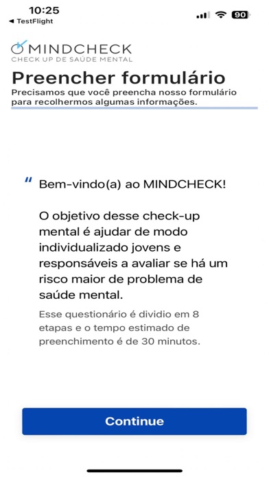 MINDCHECK iPhone screenshot