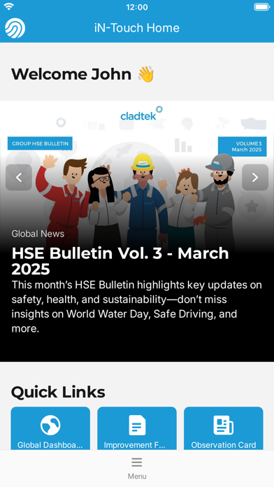 Screenshot 1 of Cladtek iN-Touch App App