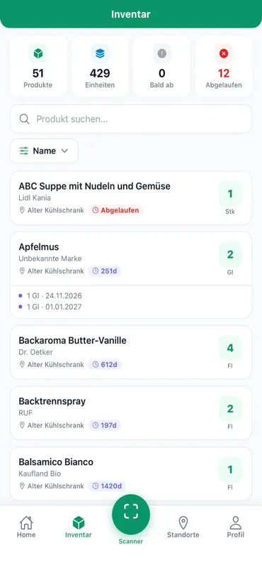 VorratsApp screenshot 2 of 10
