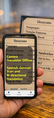 ScanEsDe: Spanish to German iPhone screenshot