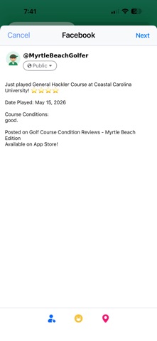 Golf Course Condition Reviews screenshot