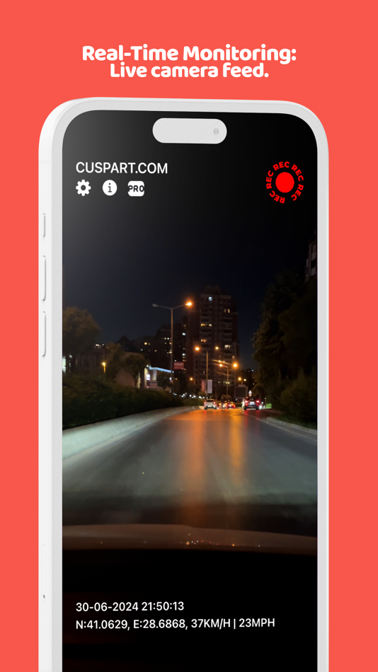 #2. Cuspart: Dash Cam Lite (iOS) 게시자: Mustafa Tolga DALBUDAK