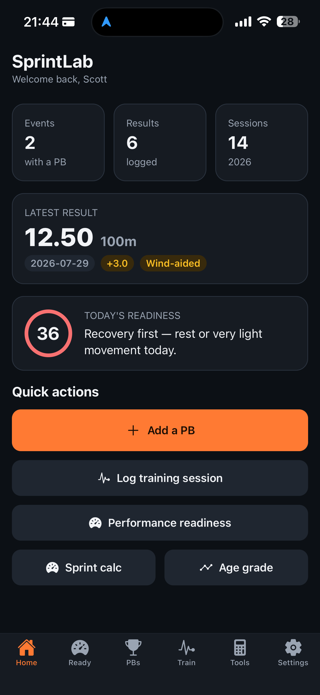 SprintLab: Sprint Training