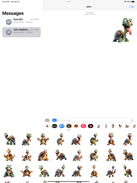 Screenshot #4 pour Goofy Tortoise Stickers
