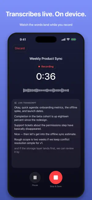 Minute – Meeting Notes screenshot 1