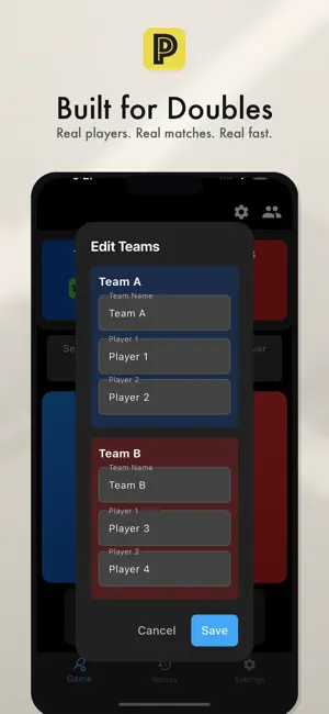 Pickleball Pro Scorekeeper iPhone screenshot 2