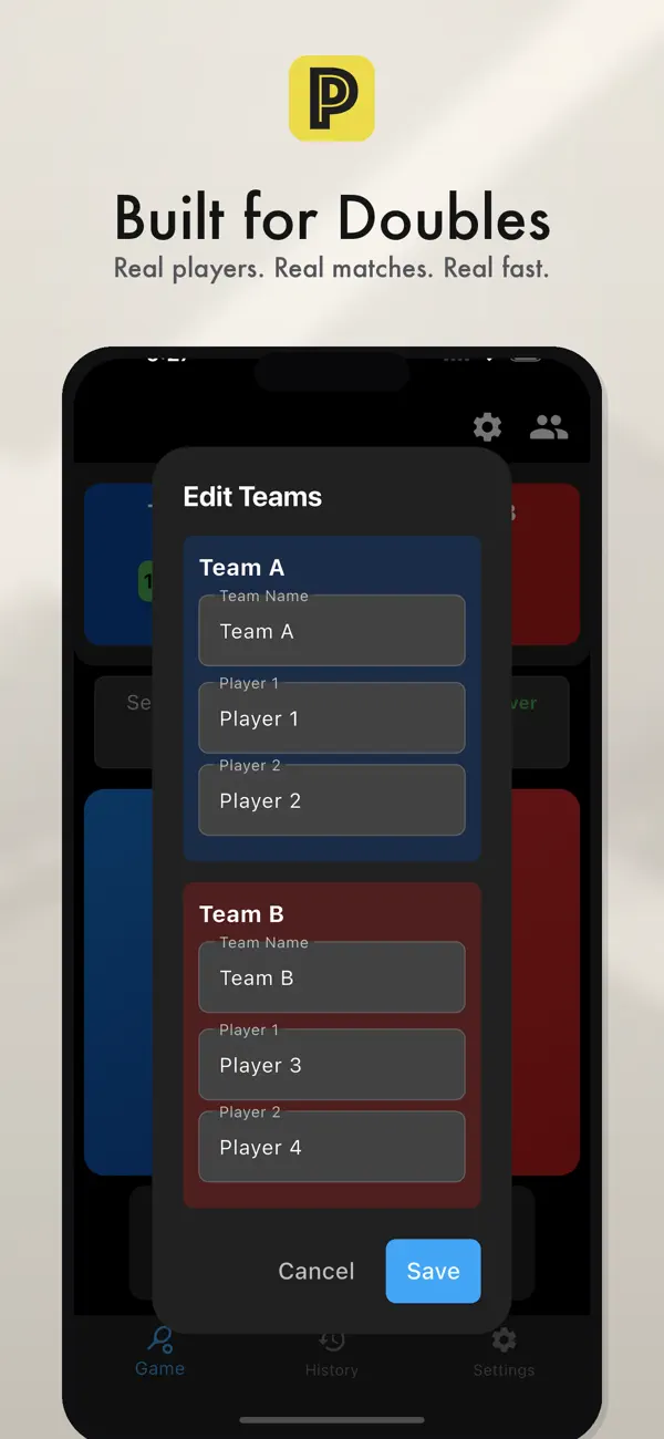 Pickleball Pro Scorekeeper Screenshot 2