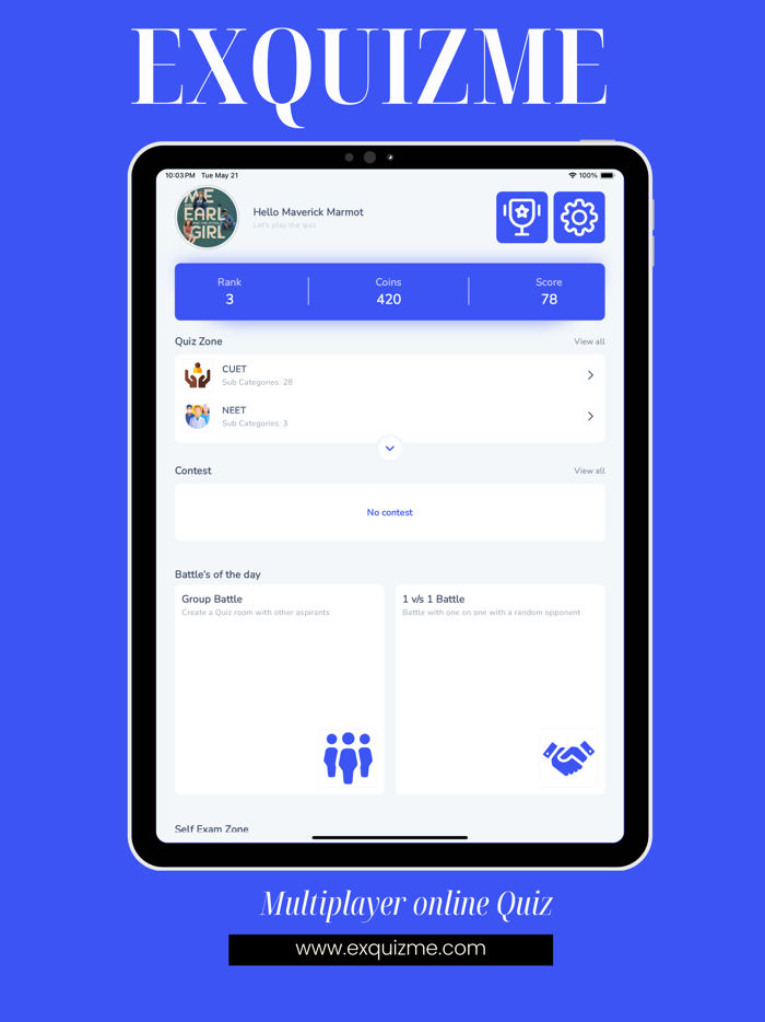ExQuizMe Multiplayer Quiz App