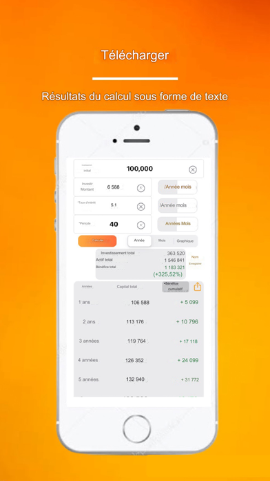 Screenshot #2 pour Calcul Des Intérêts Composés