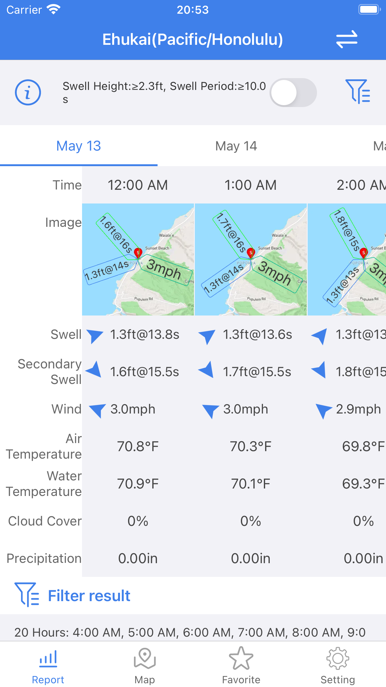 Surf Report