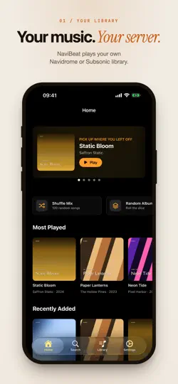 Скриншот NaviBeat на iPhone 1