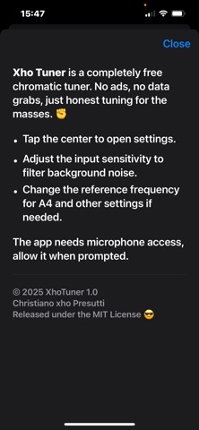 Xho Tuner screenshot
