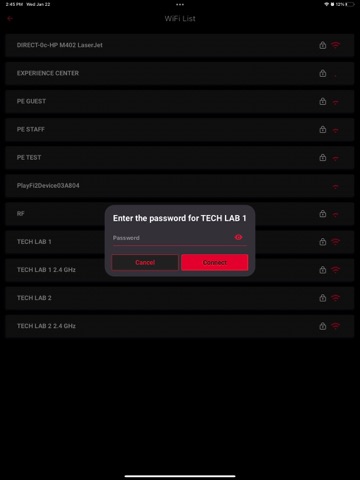 Anthem Wi-Fi Setup iPad screenshot