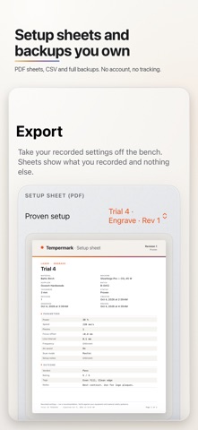 Tempermark: Maker Test Log screenshot 5