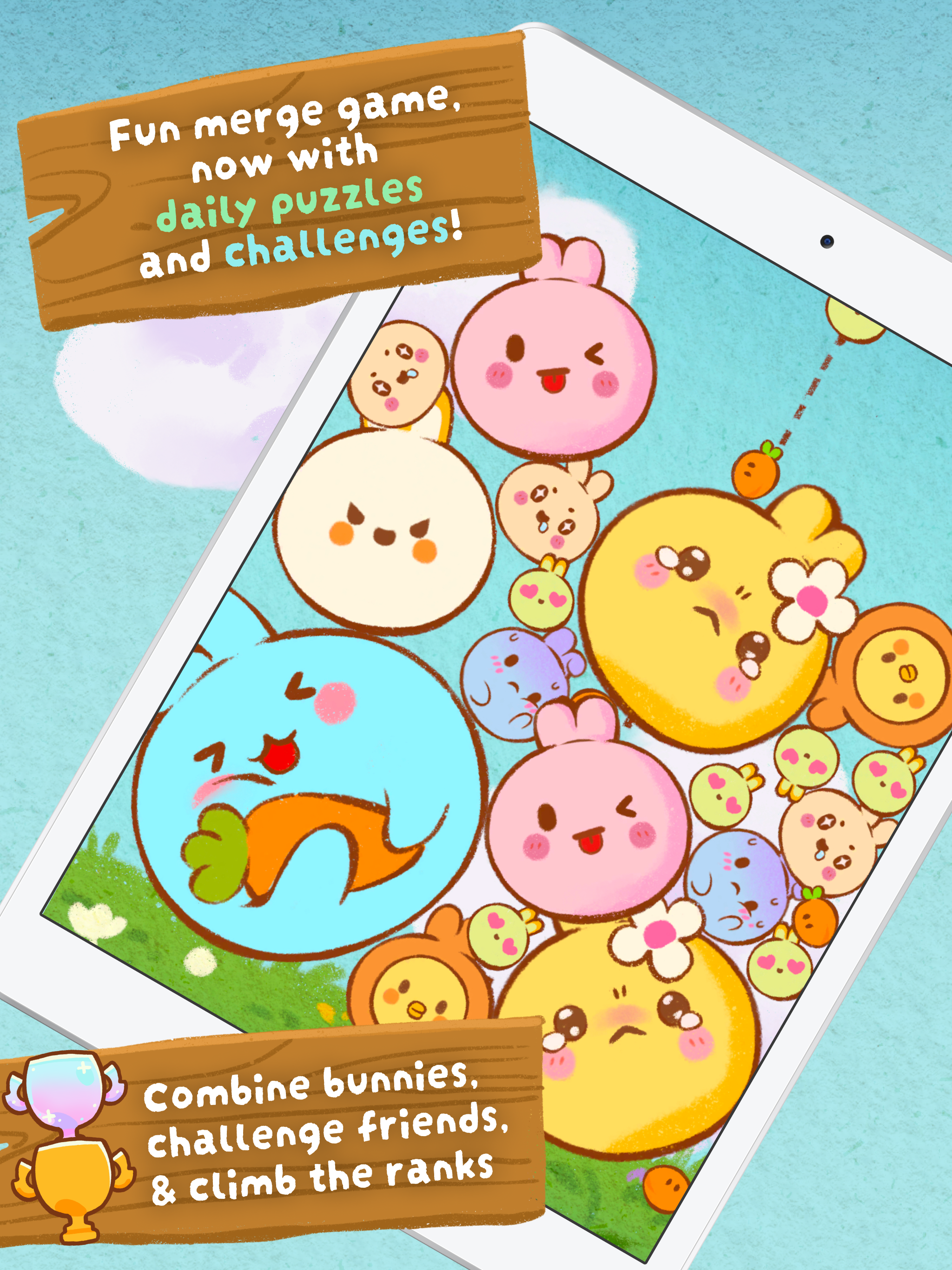 Pop Pop Bunny! Merge Game