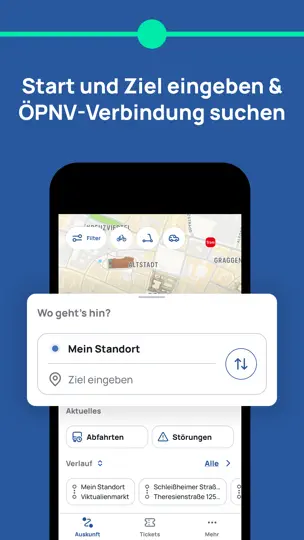 Screenshot von MVGO auf dem iPhone 1