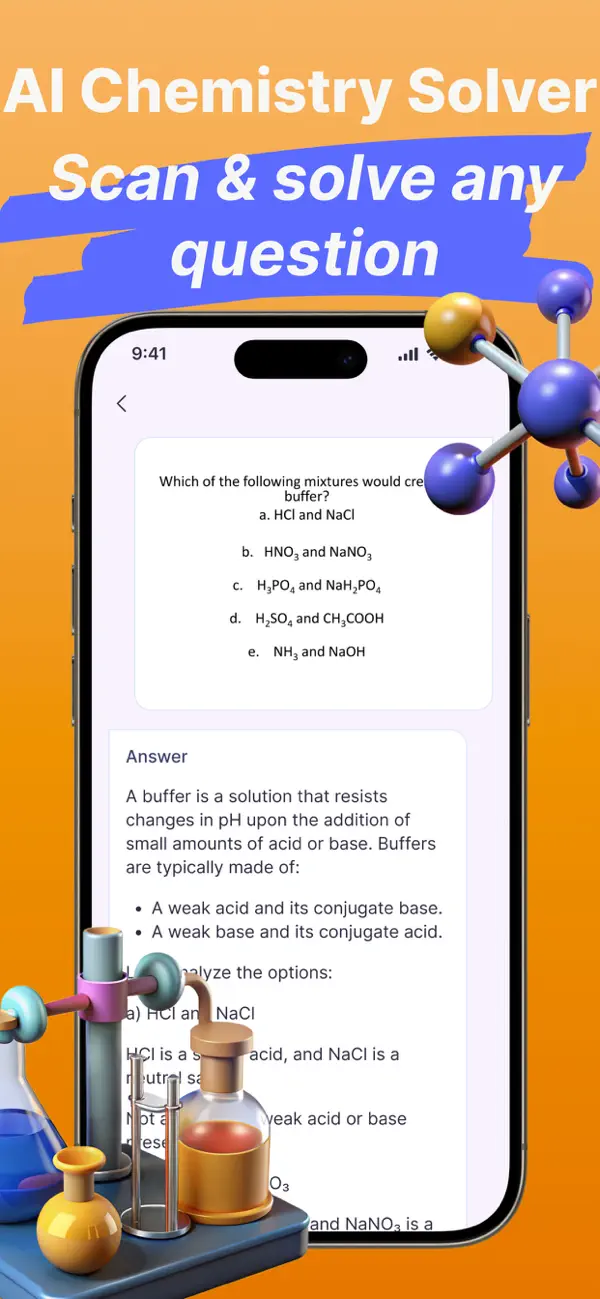 Screenshot #1 pour AI Chemistry & Biology Solver
